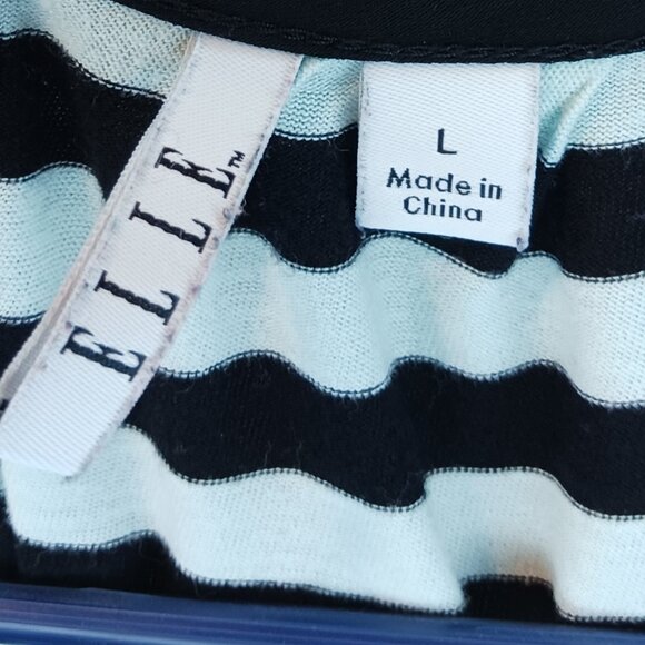 #233 3/$18 - Elle Black Tank Top Size L - Picture 6 of 6